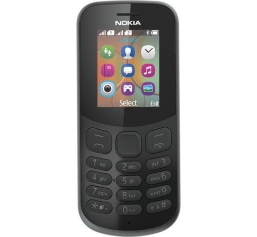 Nokia 130 (2017), Dual SIM, fekete