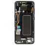 Samsung G950 Galaxy S8 kompatibilis LCD modul kerettel, OEM jellegű, fekete