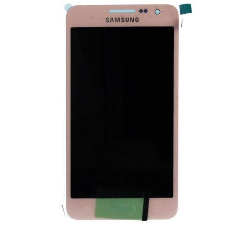 Samsung A300 Galaxy A3 kompatibilis LCD modul, OEM jellegű, rózsaszín