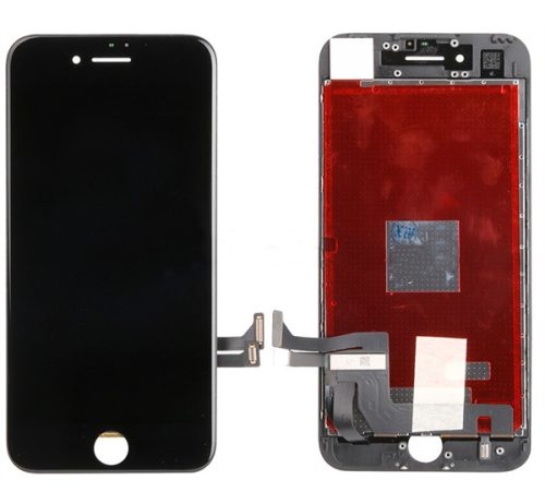 Apple iPhone 7 kompatibilis LCD kijelző érintőpanellel, OEM jellegű, fekete, Grade S+