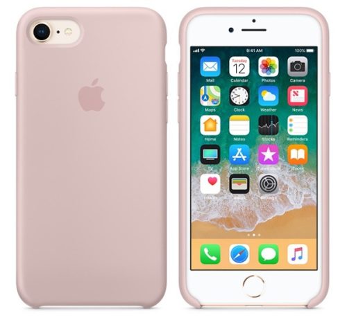 Apple iPhone SE 2022/2020/8/7 gyári szilikon tok, rózsaszín homok, MQGQ2ZM/A