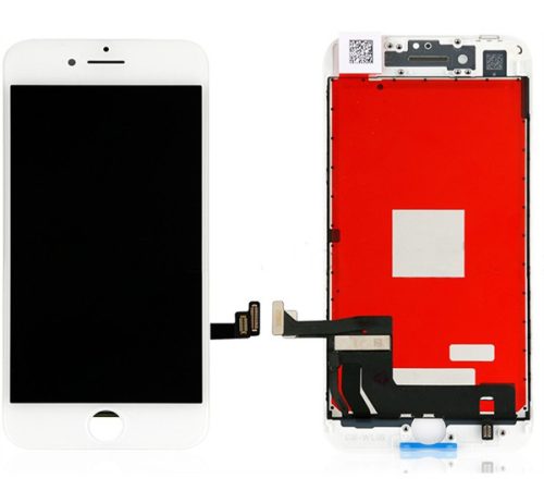Apple iPhone 8/SE2 kompatibilis LCD kijelző érintőpanellel, OEM jellegű, fehér, Grade S+