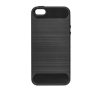 Forcell Carbon hátlap tok Apple iPhone 5/5S/SE, fekete