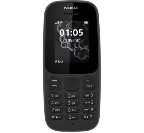 Nokia 105 (2019), Fekete + Telekom Domino Quick SIM