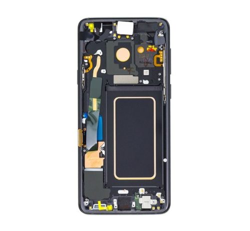 Samsung G965 Galaxy S9+ kompatibilis LCD modul, OEM jellegű, éjfekete