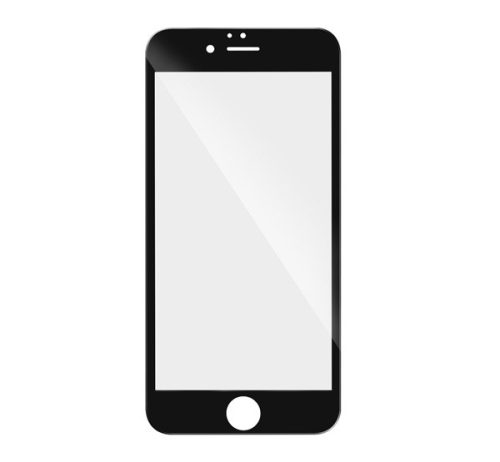 Apple iPhone 7 Plus/8 Plus, 5D Full Glue hajlított tempered glass kijelzővédő üvegfólia, fekete