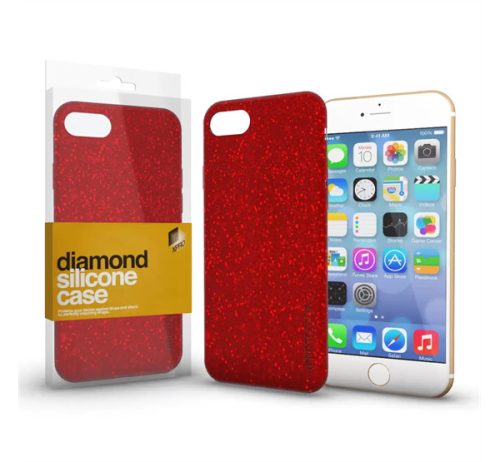 Xprotector Diamond szilikon hátlap tok, Apple iPhone X / Xs, piros