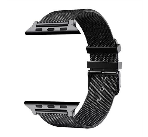 Xprotector rozsdamentes, vékony acél szíj Apple Watch 42/44mm fekete