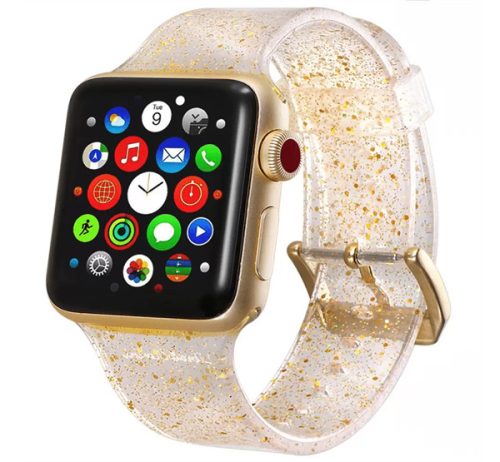 Xprotector csillámos szíj Apple Watch 42/44mm arany