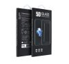 Samsung A105 Galaxy A10, 5D Full Glue hajlított tempered glass kijelzővédő üvegfólia, fekete