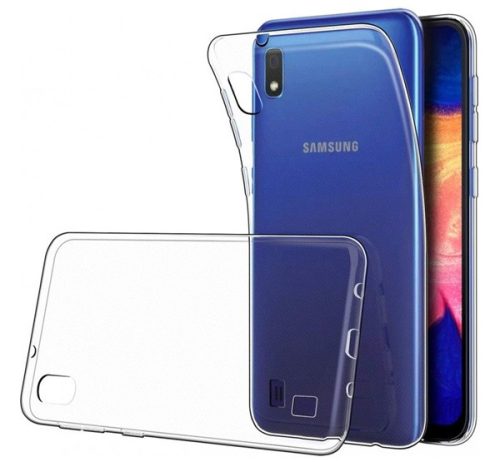 Samsung A105 Galaxy A10, Ultra Slim 0,3mm szilikon tok, átlátszó