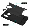 Forcell Armor hátlap tok Samsung A405 Galaxy A40, fekete