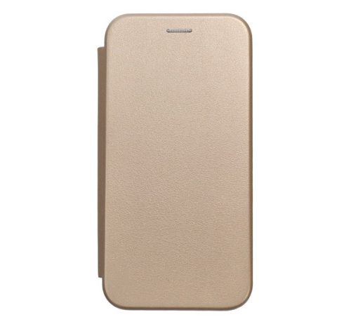 Forcell elegance oldalra nyíló hátlap tok Samsung A405 Galaxy A40, arany