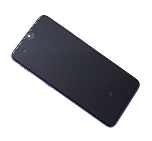 Xiaomi Mi 9 kompatibilis LCD modul kerettel, OEM jellegű, kék, Grade S+