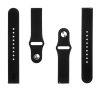 Tactical kiegészítő szilikon karpánt Garmin Vivoactive 3, fekete