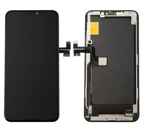 Apple iPhone 11 Pro Max kompatibilis LCD kijelző érintőpanellel, OEM jellegű, fekete, Grade S+
