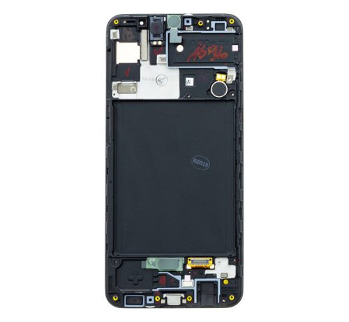 Samsung A307 Galaxy A30s kompatibilis LCD modul, OEM jellegű, fekete