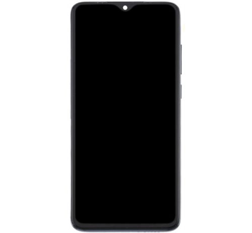 Xiaomi Redmi Note 8 Pro kompatibilis LCD modul kerettel, OEM jellegű, fekete, Grade S+