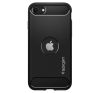 Spigen Rugged Armor Apple iPhone SE 2022 / 2020 tok, Matte Black, fekete
