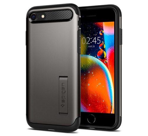 Spigen Slim Armor Apple iPhone SE 2022/2020/8/7 Gunmetal tok, szürke