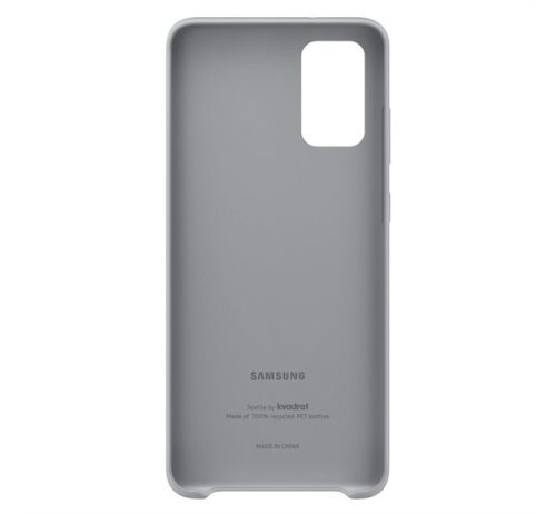 Samsung G985 Galaxy S20+ Kvadrat Cover gyári szövet tok, szürke EF-XG985