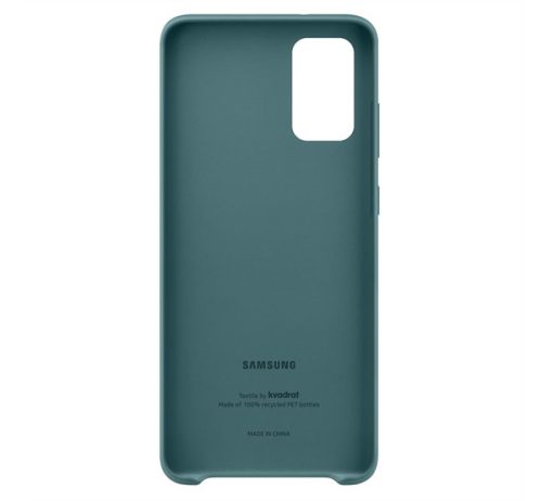 Samsung G985 Galaxy S20+ Kvadrat Cover gyári szövet tok, zöld EF-XG985
