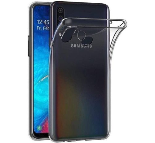 Samsung A207 Galaxy A20S ultra slim 0,3mm szilikon tok, átlátszó