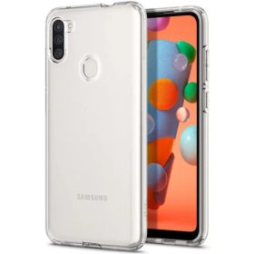   Spigen Liquid Crystal Samsung Galaxy A11 tok, Crystal Clear, átlátszó