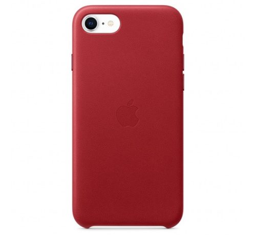 Apple iPhone SE 2022/2020 gyári bőr tok, (PRODUCT)RED, MXYL2ZM/A