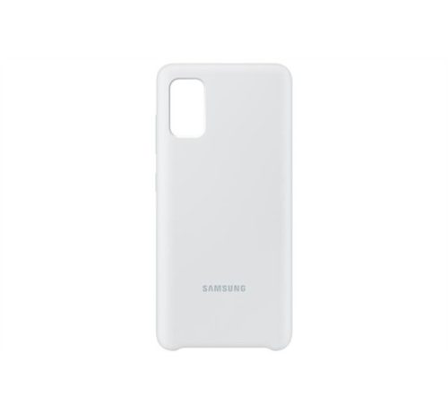 Samsung A415 Galaxy A41 Silicone Cover gyári szilikon tok, fehér, EF-PA415TWEGEU