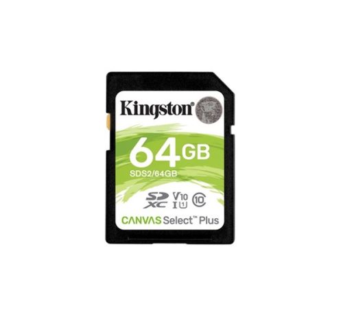 Kingston Canvas Select Plus SDXC 64GB (Class 10), UHS-I memóriakártya adapter nélkül (SDS2/64GB)
