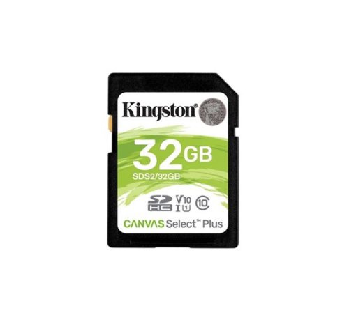 Kingston Canvas Select Plus SDHC 32GB (Class 10), UHS-I memóriakártya adapter nélkül (SDS2/32GB)