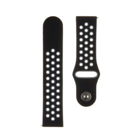   Tactical Double kiegészítő szilikon karpánt 22mm, fekete/szürke