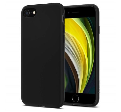 Spigen Liquid Crystal 2 Apple iPhone SE 2022/2020/8/7 Matte Black tok, fekete