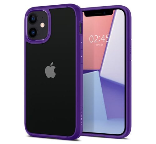 Spigen Crystal Hybrid Apple iPhone 12 mini Hydrangea Purple tok, lila