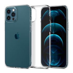   Spigen Liquid Crystal Apple iPhone 12 / 12 Pro tok, Crystal Clear, átlátszó