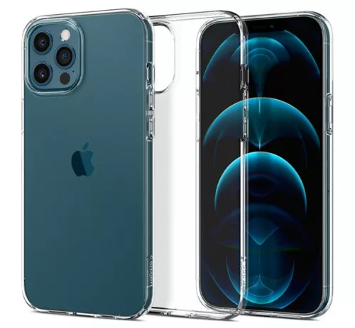Spigen Liquid Crystal Apple iPhone 12 / 12 Pro tok, Crystal Clear, átlátszó