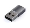 Satechi Aluminum  USB A - Type-C adapter, szürke