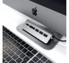 Satechi Aluminum Type-C USB Hub, 3x USB 3.0 és kártyaolvasó, szürke