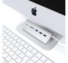 Satechi Aluminum Type-C USB Hub, 3x USB 3.0 és kártyaolvasó, ezüst