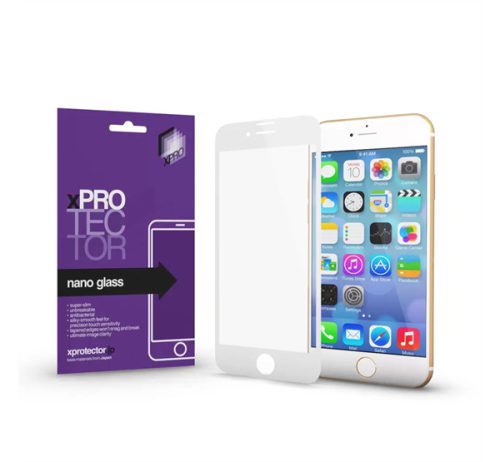 Apple iPhone SE 2022/2020/8/7 Xprotector Nano Glass kijelzővédő fólia, fehér