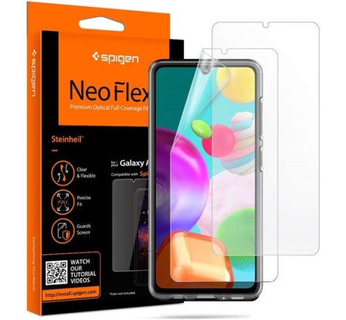 Spigen Neo Flex Samsung Galaxy A41 hajlított kijelzővédő fólia (2db előlapi)
