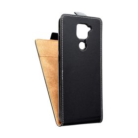 Flip tok szilikon belsővel Xiaomi Redmi Note 9, fekete