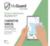 MyGuard StaySafe 24/7 fertőtlenítő törlő kendő, 3 hónapos védelem, fekete