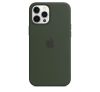Apple iPhone 12 Pro Max MagSafe-rögzítésű szilikon tok, ciprusi zöld