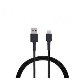   Xiaomi Mi fonott USB / USB-C töltő- és adatkábel, 1m, fekete
