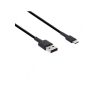 Xiaomi Mi fonott USB / USB-C töltő- és adatkábel, 1m, fekete