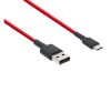 Xiaomi Mi fonott USB / USB-C töltő- és adatkábel, 1m, piros