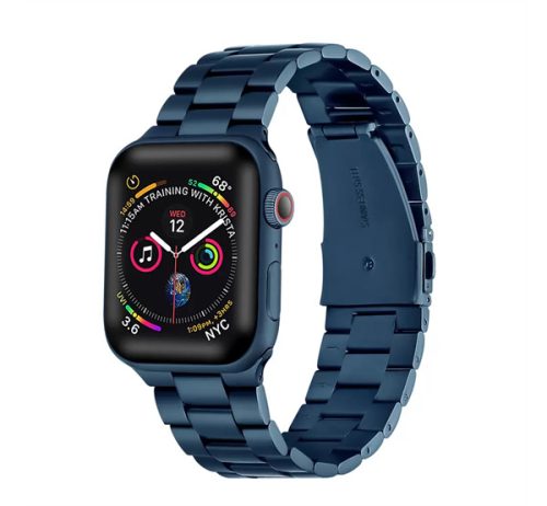 Xprotector rozsdamentes, vastag acél szíj Apple Watch 42/44mm kék
