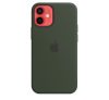 Apple iPhone 12 mini MagSafe-rögzítésű szilikon tok, ciprusi zöld